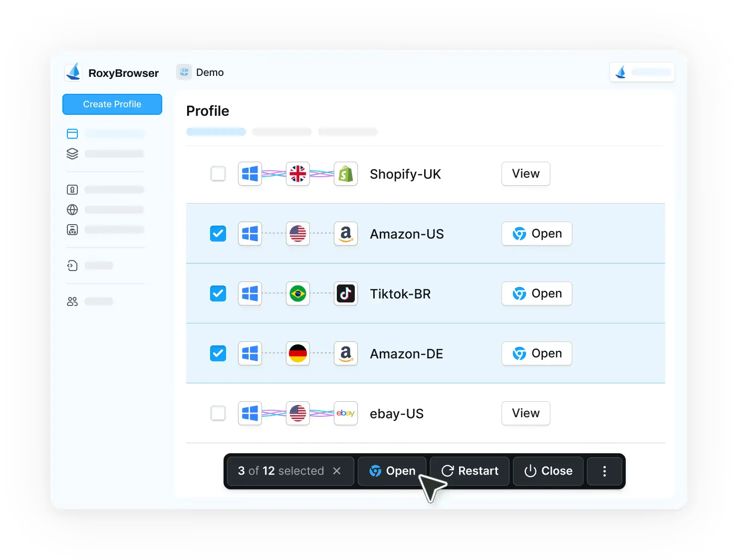 RoxyBrower Start Browsing Anonymously.webp